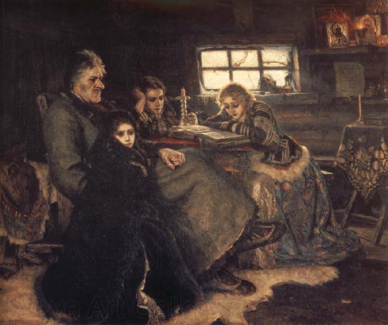 Vasily Surikov Menshikov at Beriozov